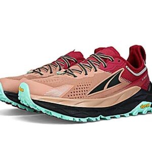 Altra Olympus 5 Red, Black, Mauve Brown Trail Running Shoes